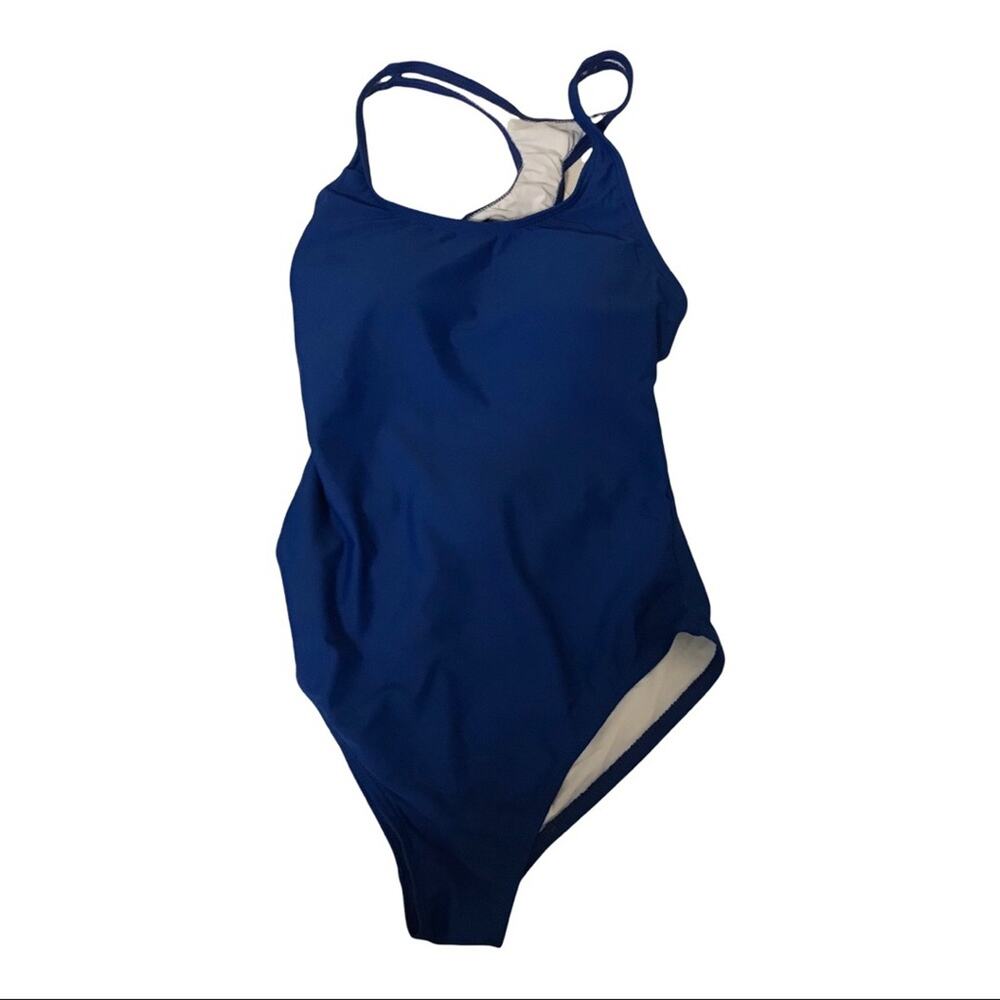 NWT Zeraca Royal Blue Racer Back One Piece Swimsuit